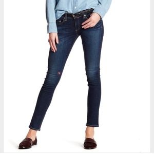 rag & bone Baker skinny embroidered jeans, size 30